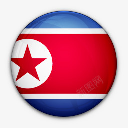 国旗韩国北对世界标志图标图标