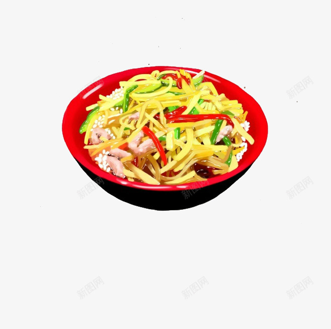 一碗土豆丝拌饭png免抠素材_88icon https://88icon.com 卡通 土豆丝 拌饭 特色 美味 酸辣