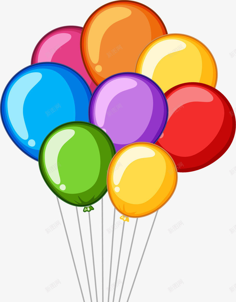 儿童节大串多彩气球png免抠素材_88icon https://88icon.com 儿童节 升空 多彩气球 大串气球 童趣 纯色气球