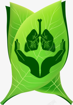 环保绿叶矢量图素材