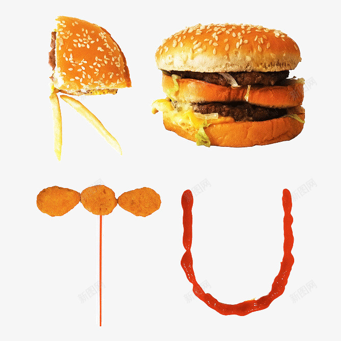 麦当劳的字母png免抠素材_88icon https://88icon.com 创意 吸管 字体 字母 汉堡 番茄酱 艺术字 英文字母 薯条 设计 鸡块 麦当劳
