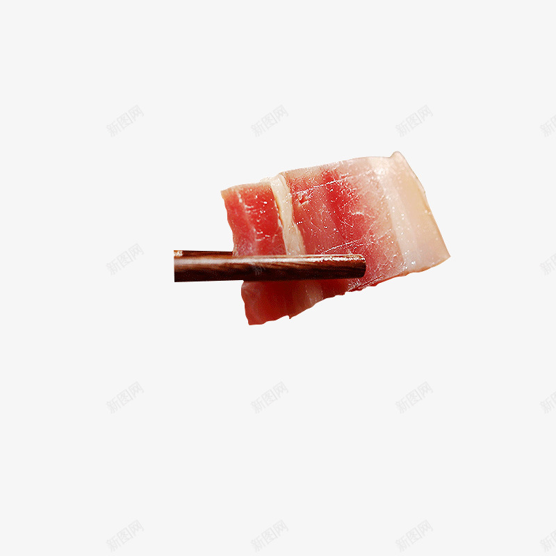 筷子夹住的咸肉png免抠素材_88icon https://88icon.com 咸肉 筷子 肉 腌肉