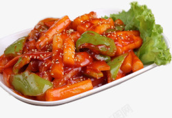 韩式食物韩国辣年糕高清图片
