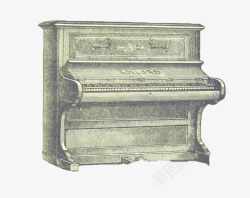 复古钢琴素材