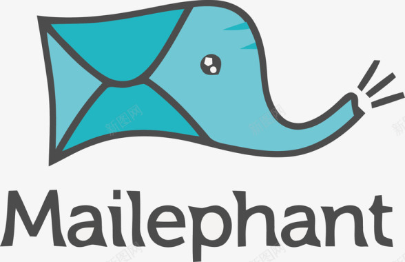 卡通版大象头logo图标图标