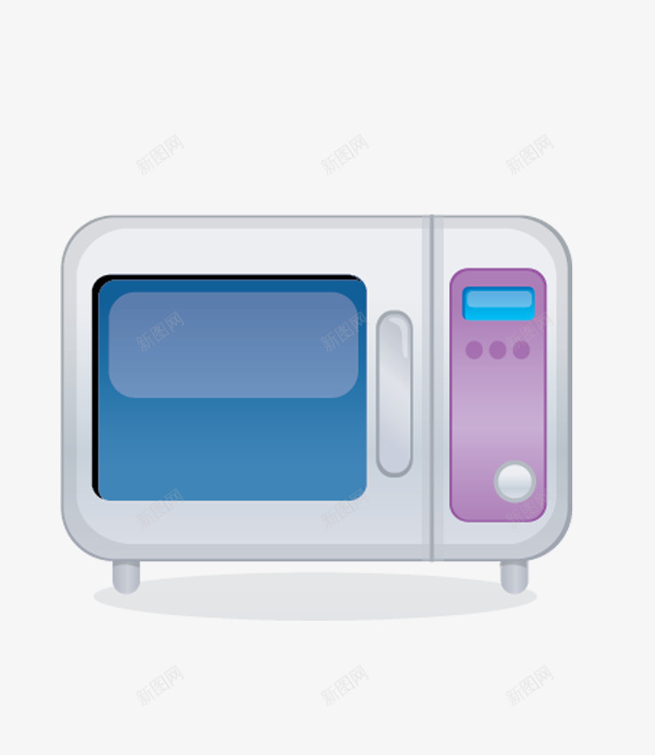 卡通微波炉png免抠素材_88icon https://88icon.com 卡通 厨房 家电 微波炉
