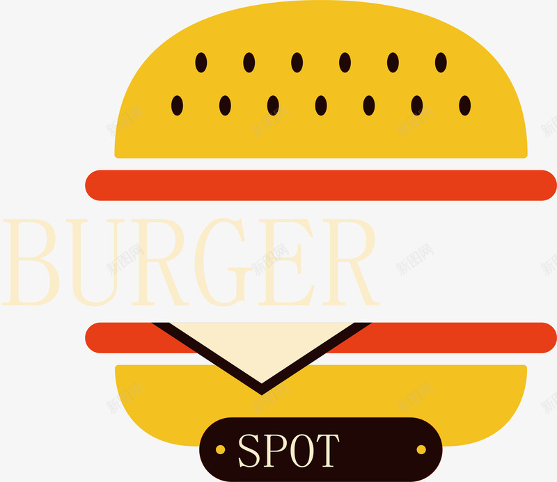 精美汉堡标签矢量图ai免抠素材_88icon https://88icon.com 卡通 好吃 汉堡 汉堡标签 汉堡设计 美食 矢量图