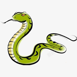 蛇年插画卡通小蛇高清图片