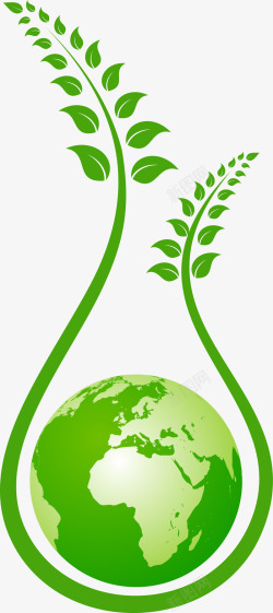 世界环境日绿化绿色地球素材