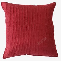 纯色红色抱枕素材