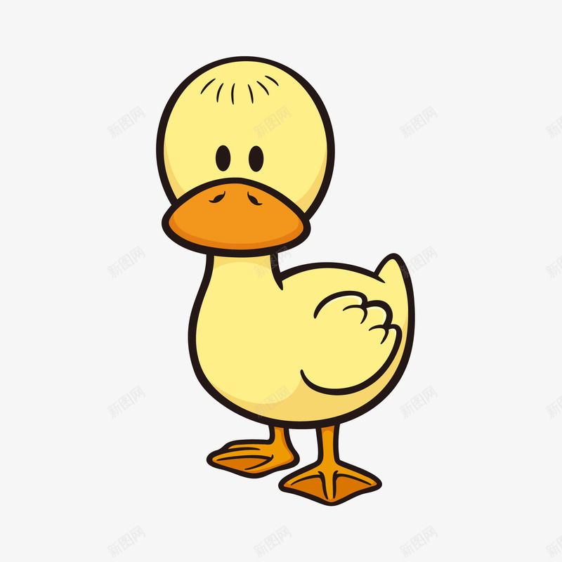 卡通黄色的可爱小鸭子png免抠素材_88icon https://88icon.com 养殖 农场 动物设计 卡通 小鸭子 黄色