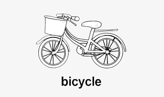 便利简笔画小型自行车图标图标