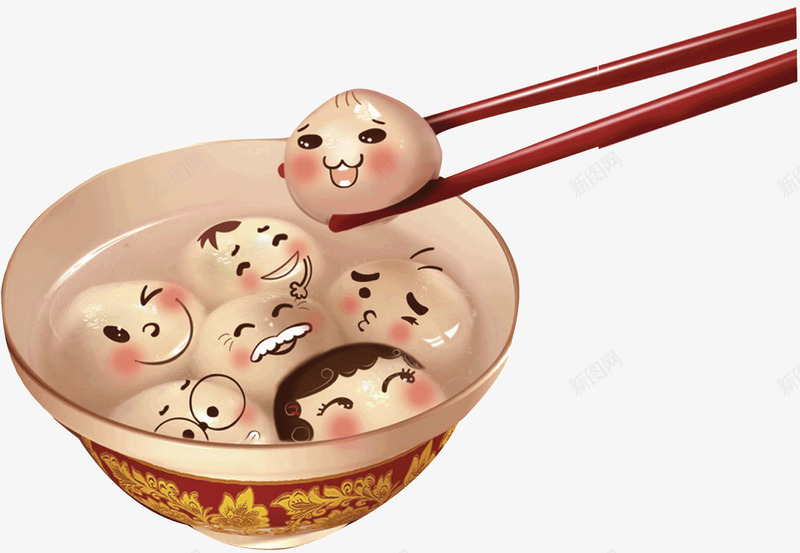 卡通汤圆矢量图ai免抠素材_88icon https://88icon.com 卡通汤圆 可爱 汤圆 甜蜜 筷子 矢量图