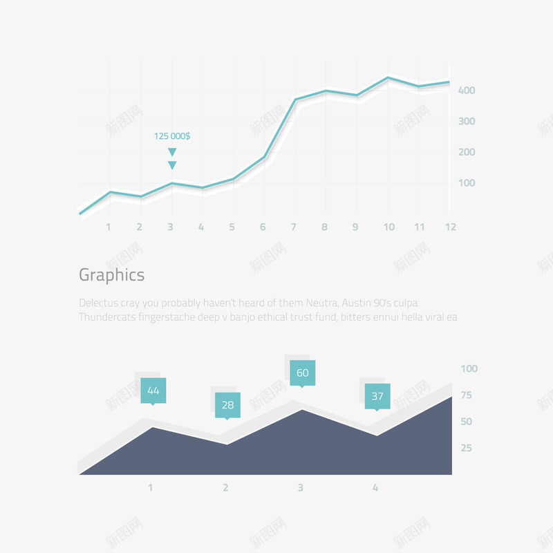 折线图比例PPT元素png免抠素材_88icon https://88icon.com PPT元素 折线图 比例