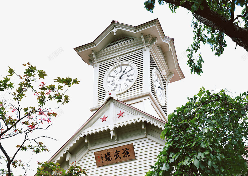 札幌钟楼特写png免抠素材_88icon https://88icon.com 世界各地 世界风景 名胜古迹 外国风景 摄影图片 旅游摄影 旅游风光 高清图片