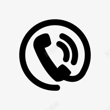 电话听筒连线图标图标