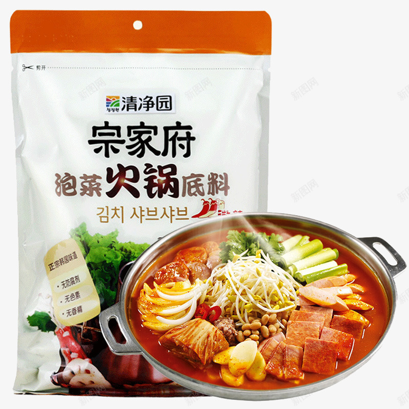 宗家府火锅底料png免抠素材_88icon https://88icon.com 产品实物 泡菜 调料 进口 韩国