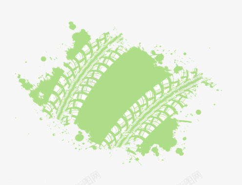 绿色痕迹汽车图标图标