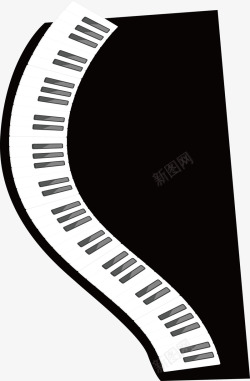 钢琴音乐会海报装饰矢量图素材
