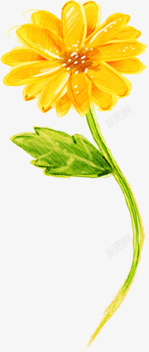 手绘向日葵爱护环境海报素材