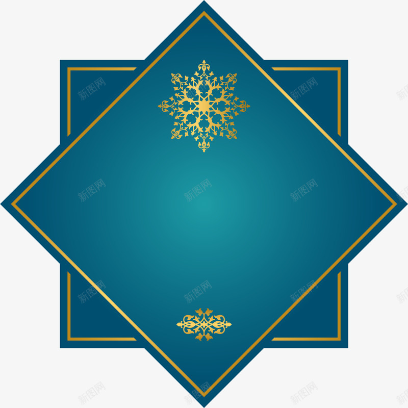 蓝色简约框架边框纹理png免抠素材_88icon https://88icon.com 免抠PNG 框架 简约 蓝色 边框纹理