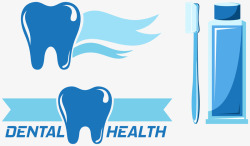 爱护牙齿刷牙素材