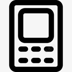 通用数字手机外形图标高清图片