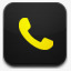 黄色的电话机图标图标
