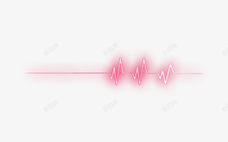 心电图png免抠素材_88icon https://88icon.com 心电图 波折线 粉色 装饰图案