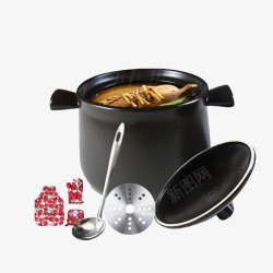 实用厨房油壶陶瓷锅煲汤锅高清图片