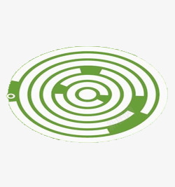 绿色漩涡圆盘素材