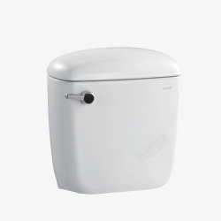 白色陶瓷卫生间抽水专用水箱素材