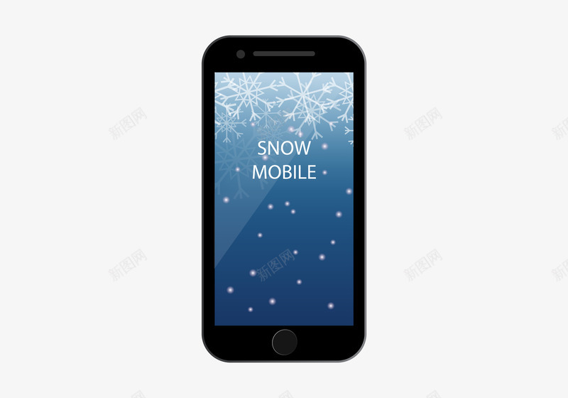 雪花iPhone8png免抠素材_88icon https://88icon.com iPhone8 iphone8 手机 智能电话 苹果 苹果手机 雪花