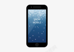 雪花iPhone8素材