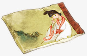 手绘中国风本子图标图标