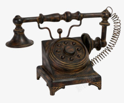 有年代感的皇冠复古电话机高清图片