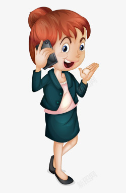 打电话的人素材