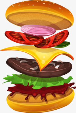 美食汉堡素材