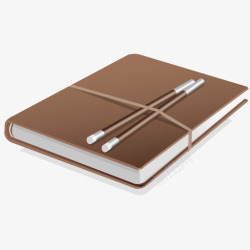 棕色笔记本子素材