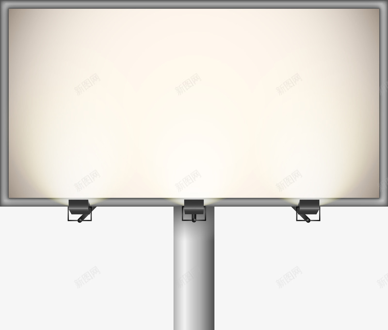 手绘路边广告牌矢量图ai免抠素材_88icon https://88icon.com 广告牌 户外广告牌 矢量图