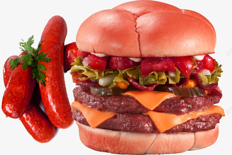 热狗汉堡美食png免抠素材_88icon https://88icon.com 吃喝玩乐 汉堡 热狗 美食 美食快餐