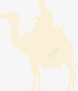旅游骆驼手绘卡通户外矢量图素材