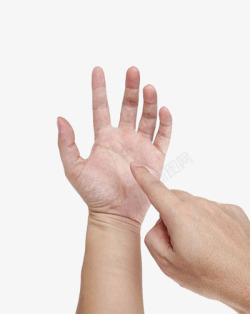 写在手掌上素材