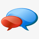 蓝色对话框对话框桌面图标图标