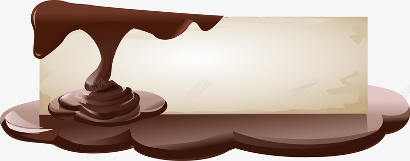 褐色巧克力框架边框纹理png免抠素材_88icon https://88icon.com 免抠PNG 巧克力 框架 褐色 边框纹理
