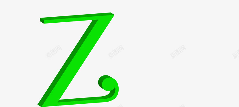 绿色创意字母Zpng免抠素材_88icon https://88icon.com Z字母 卡通 手绘 简图 绿色的 英文大写字母 装饰