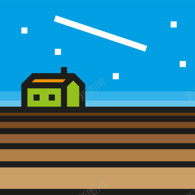 黑色小房子农场图标图标