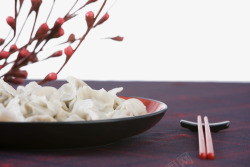 创意盘子中的干果创意盘子中的水饺高清图片