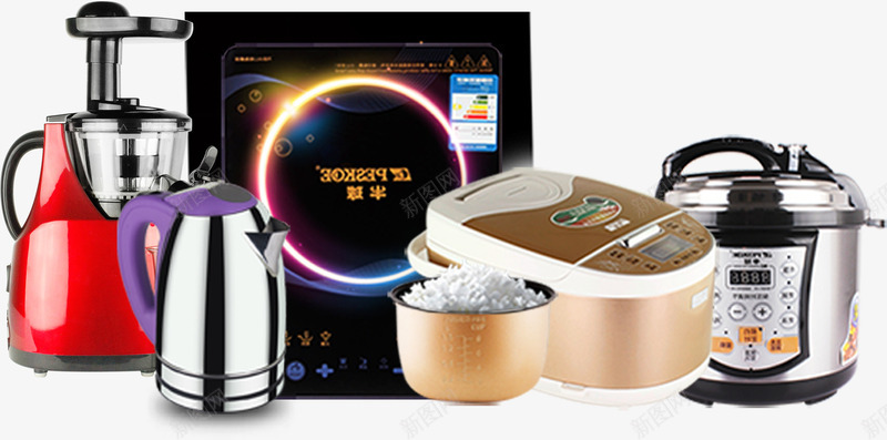 家电促销压力锅电饭煲电磁炉活动png免抠素材_88icon https://88icon.com 促销 压力锅 家电 活动 电磁 电饭煲