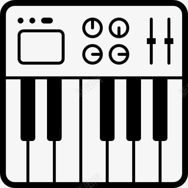 钢琴图标图标